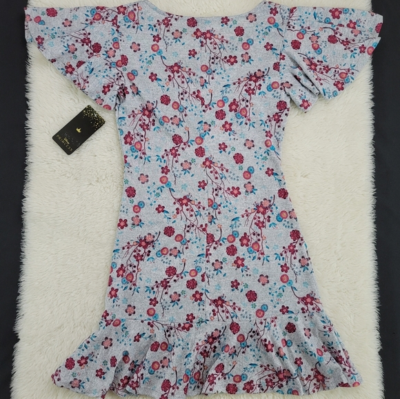 Disney Princess Mulan Flower Print Dress Sz L - Picture 10 of 14